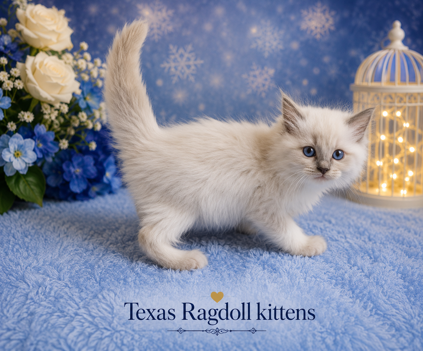 ADA | Mitted Blue Colourpoint Female Ragdoll Kitten