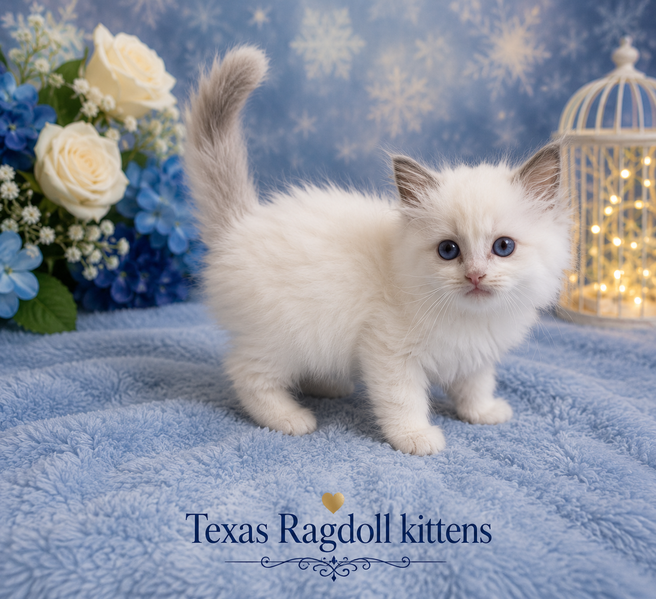 BARON Lilac Bicolor Male Ragdoll Kitten
