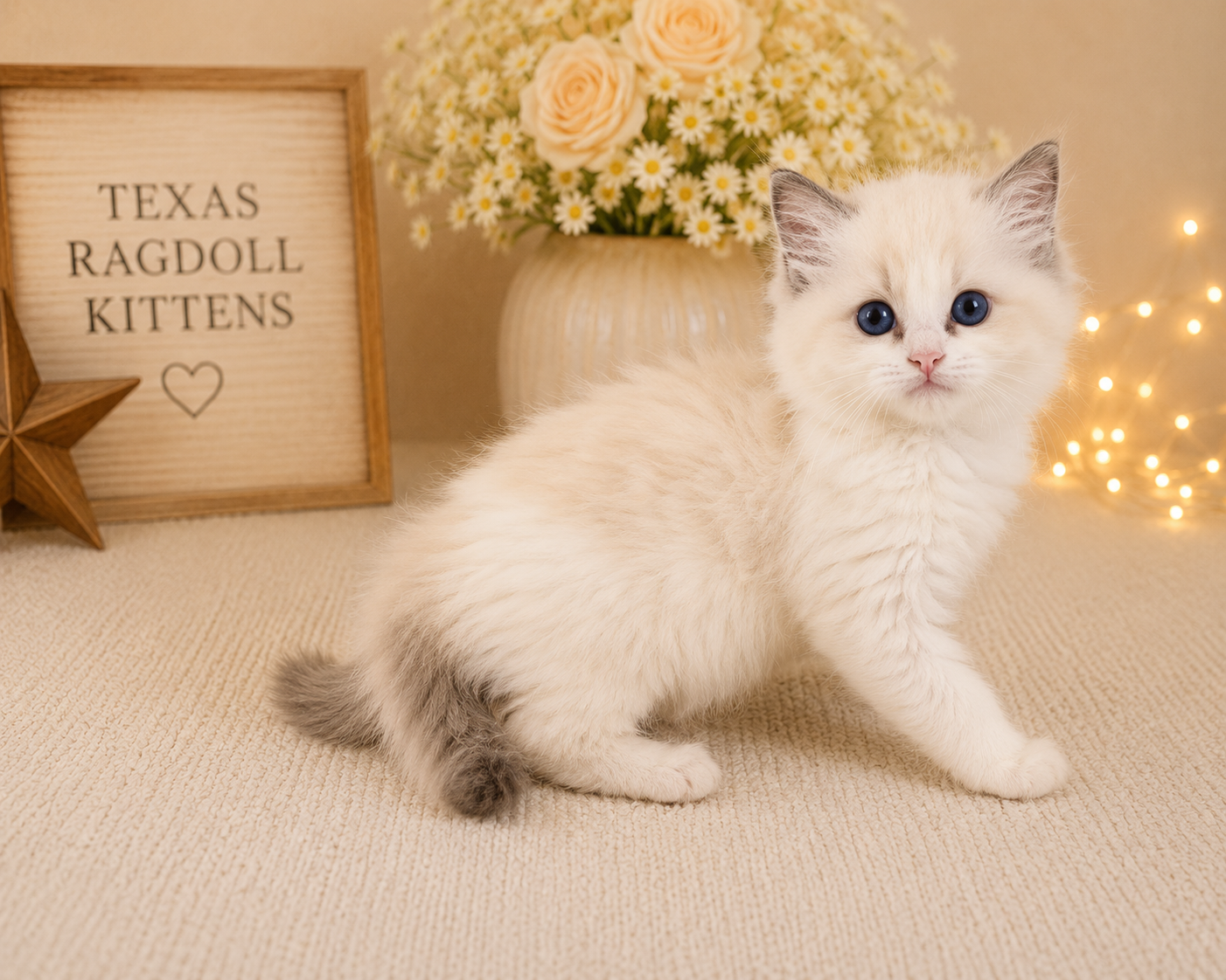 Winston – Lilac Bicolor Male Ragdoll Kitten