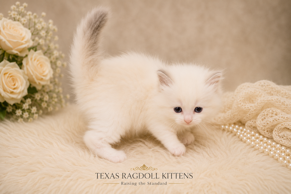 Lilac Bicolor Ragdoll Kitten