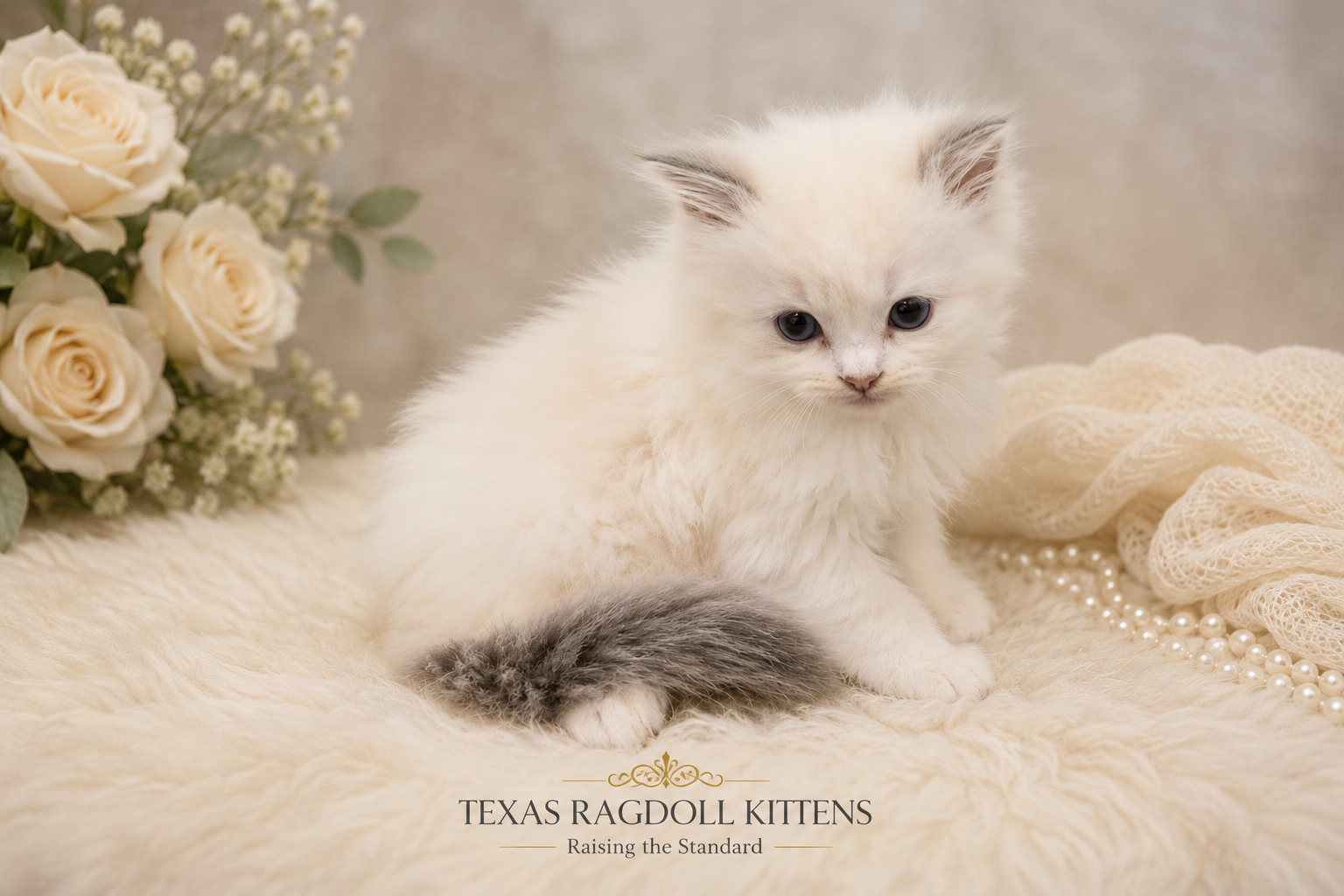 Lilac Bicolor Ragdoll Kitten