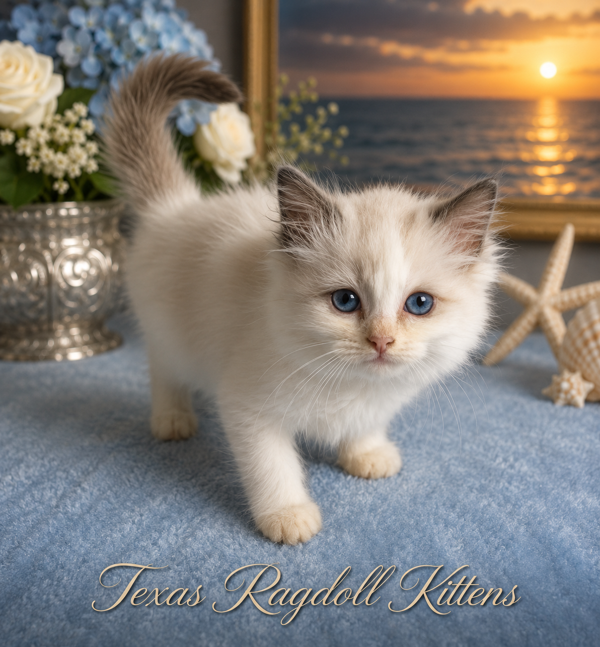 Nash | Lilac Bicolor male Ragdoll kitten